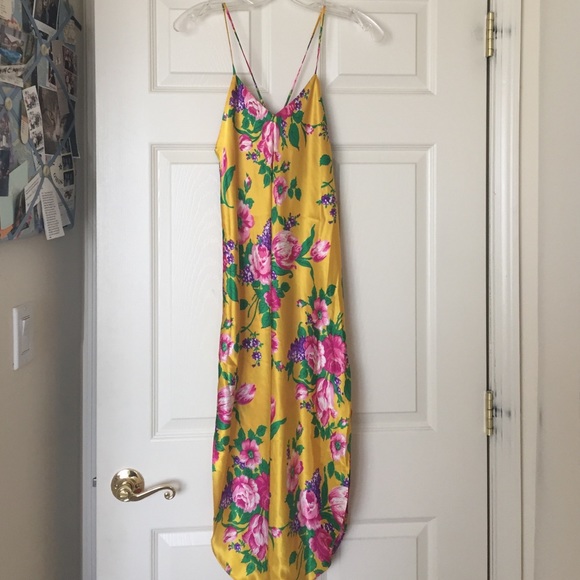 Floral Silk Slip