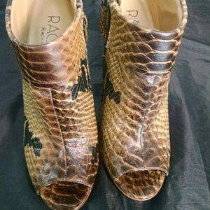 Rachel Roy Snake Print Booties Size 8.5