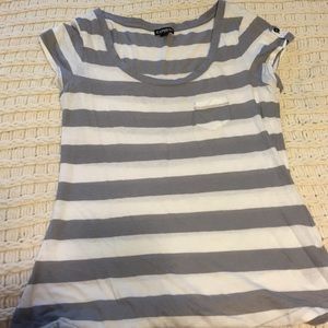 Express casual striped tee