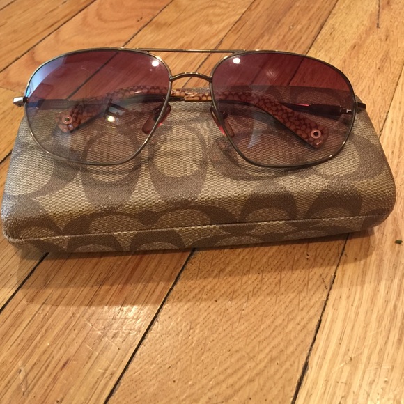 Coach aviator sunglasses