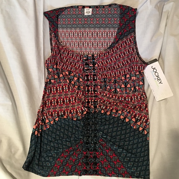 Jockey P2P Jersey Embellished Tank - NWT