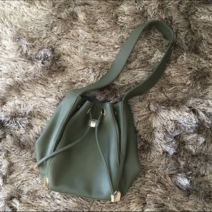Vince Camuto Olive Green janet Bucket Bag