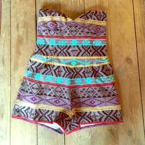 Aztec Print Docle Vita Romper