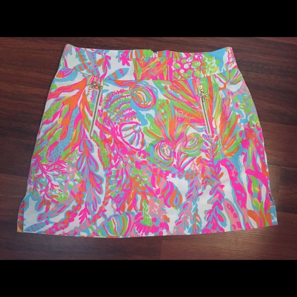 Lilly Pulitzer Cuba to scuba marigold skort