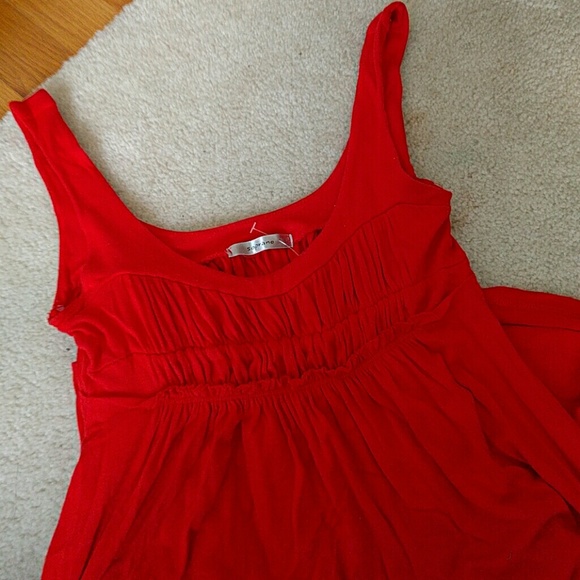 Red summer dress