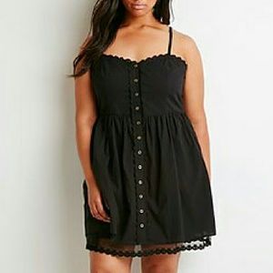 Forever 21 Lace Trimmed Cami Dress