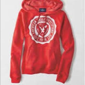 Red American Eagle Logo Sweatshirt