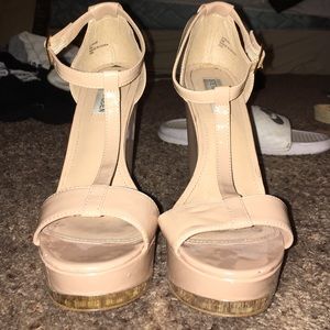 Steve Madden Nude Wedges