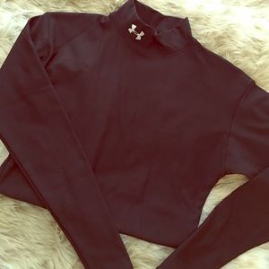 Under Armour; Warm Gear Athletic Fleece Top