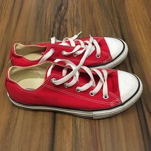 Red low top Converse