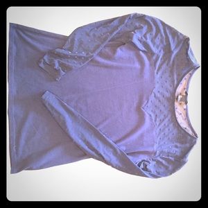 Long sleeve navy blue shirt