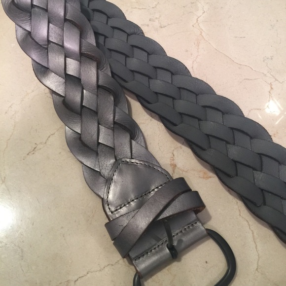 Pewter braided belt