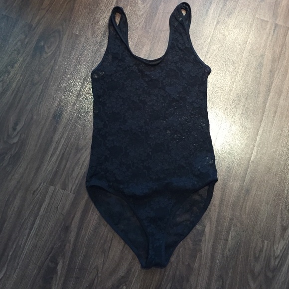 Black Lace American Apparel One Piece