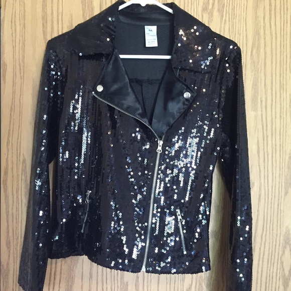 Sequin Black Jacket