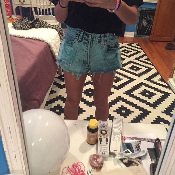 High waisted real shorts