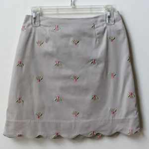 Lilly Pulitzer Pink and Green Bumble Bee Skirt