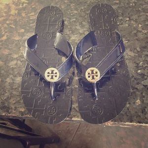 Navy blue Tory burch sandals