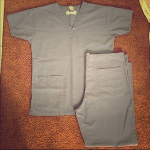 Blue M Unisex Scrub Set