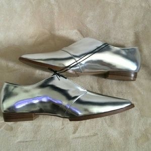 Forever 21 Silver Oxfords