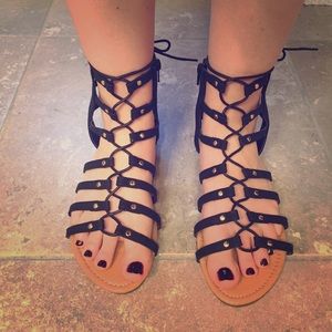 Brand New! Black Gladiator Sandals