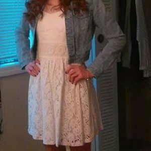 Abercrombie Jean jacket w kohls spring dress