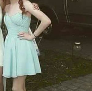 Prom light blue dress