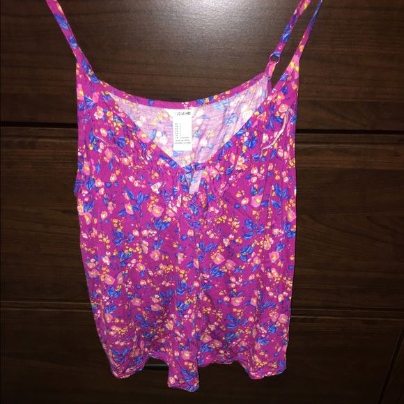Forever 21 floral crop top