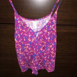 Forever 21 floral crop top