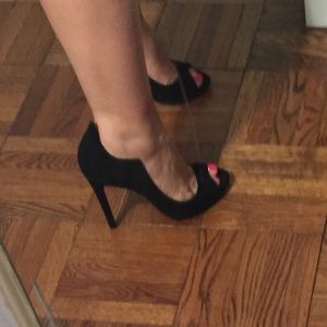 New dolce vita Isabel black suede heels shoes 9.5