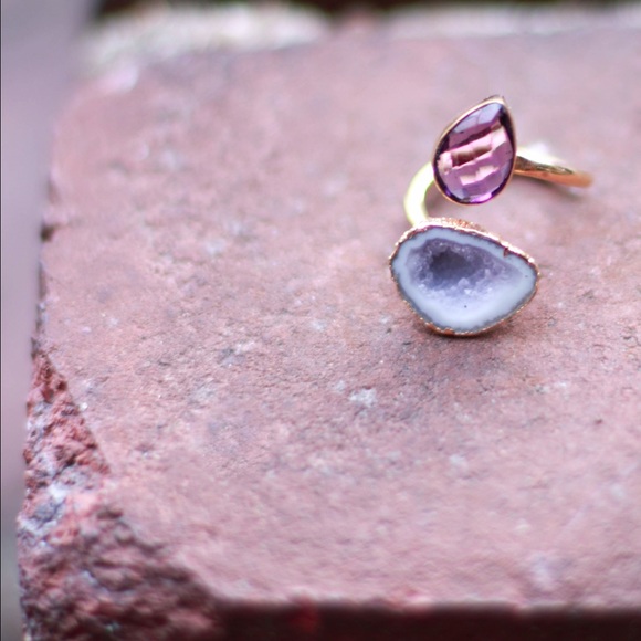 NWT genuine druzy ring