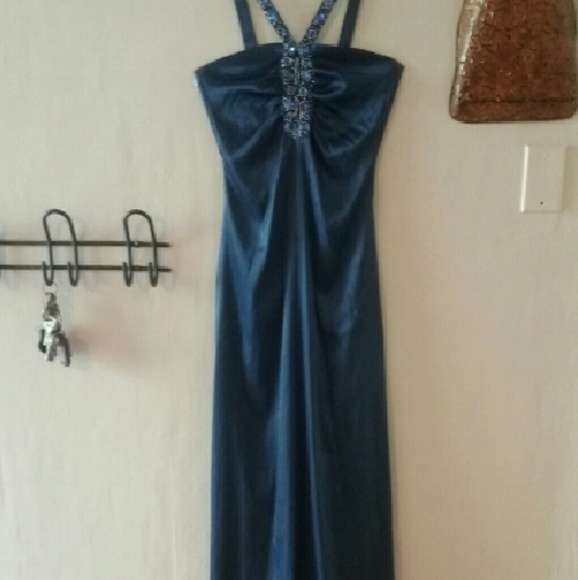 Floor Length, Royal Blue Prom Dress - Picture 2 of 3