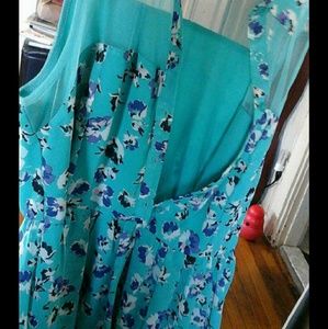 Floral button up spring dress