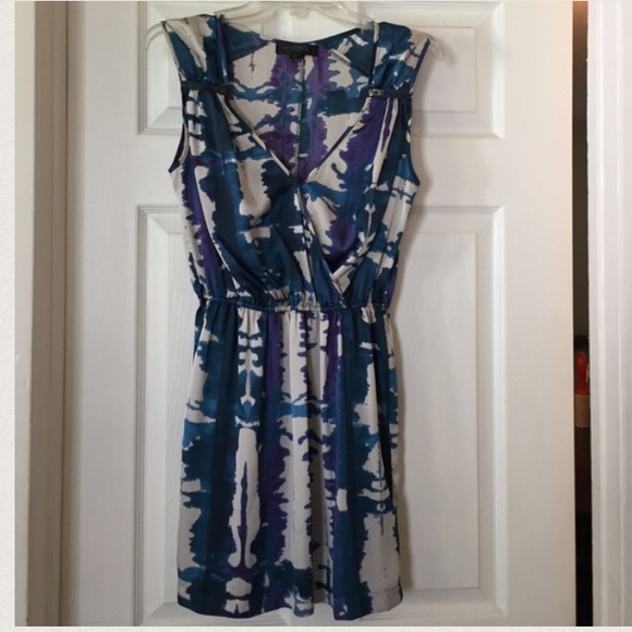 Metropark watercolor print mini dress - Picture 2 of 4