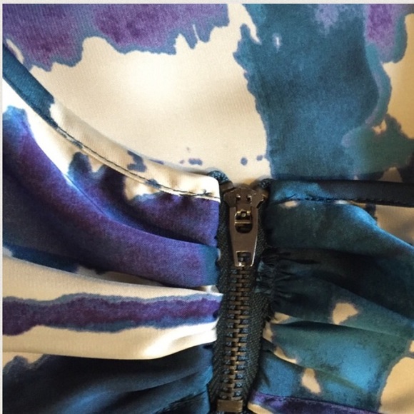 Metropark watercolor print mini dress - Picture 4 of 4