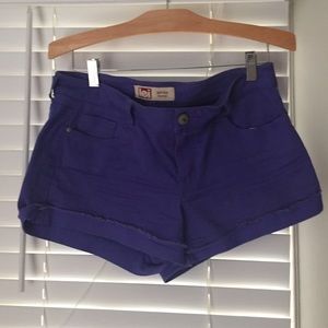 L.e.i purple shorts