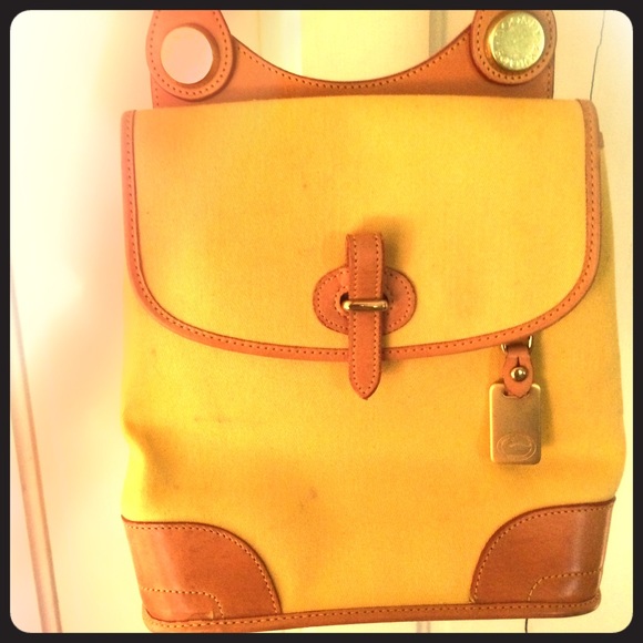 Dooney and Bourke Canvas and Leather Shoulder Bag