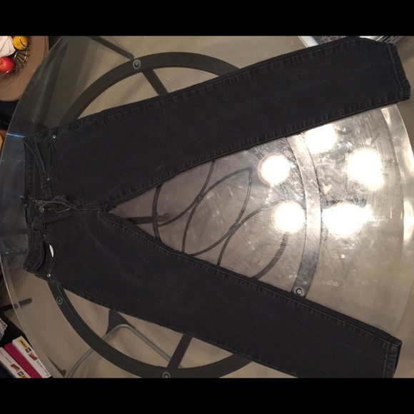 Black faded jeans