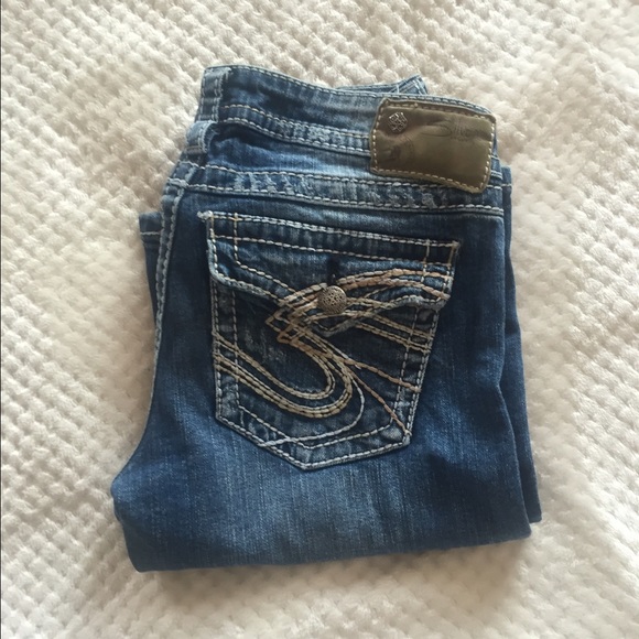 Silver Jeans Denim - Silver Distressed Bootcut Jeans