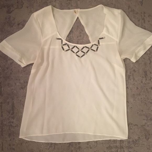 BCBG Generation ivory blouse