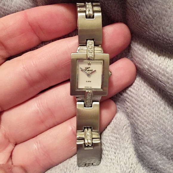 Lewis Jeweler's Stainless Steel & Diamond Watch