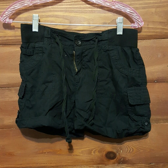 Black Cargo Shorts