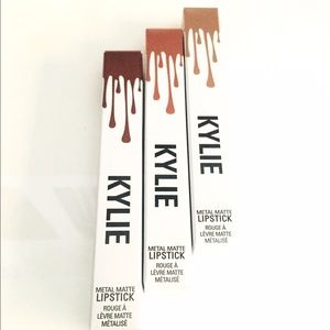 Kylie Cosmetics Metal matte metallic lipstick set