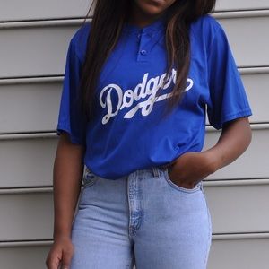 Dodgers Baseball Jersey V neck