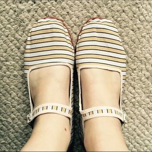 Urban Outfitters Striped Mary Janes
