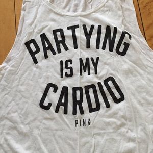 PINK work out tank top