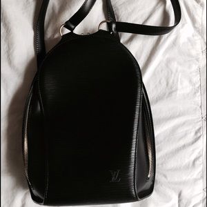 Authentic Louis Vuitton black Epi backpack