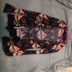 XS Indian Print Cardigan