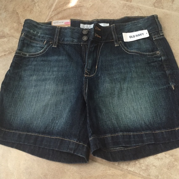 Dark wash shorts