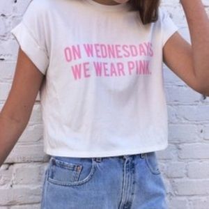 Brandy Melville On Wednesdays We Wear Pink Shirt