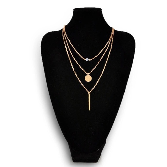 💟Triple Layer Gold Detail Necklace💟 - Picture 2 of 2